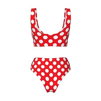 Amazon.com: Cute Polka Dot Bikini Sets for Women Swim Top